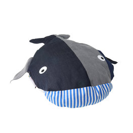 Grote walvis van spijkerstof