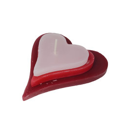 Hartjes kaars in 3 lagen