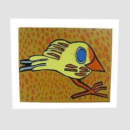 'Kanarie' van Derk Wessels 57x40 cm