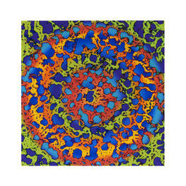 Gekleurde cirkel rotsjes groen, blauw en oranje Gekleurde cirkel rotsjes groen, blauw en oranje