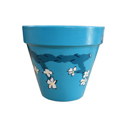 Handbeschilderde bloempot