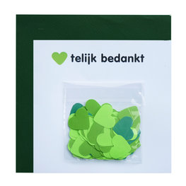 Confettikaart ''hartelijk bedankt'' Confettikaart ''hartelijk bedankt''