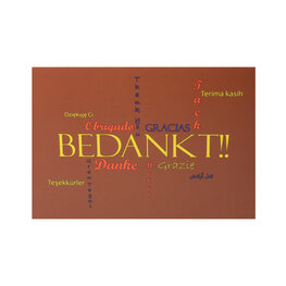 Bedankt in verschillende talen Bedankt in verschillende talen
