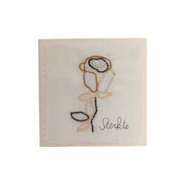 Sterkte geborduurde kaart