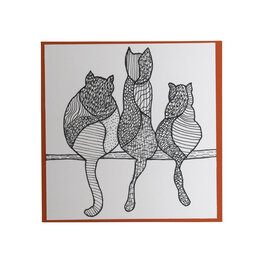 Getekende kaart poezen Getekende kaart poezen