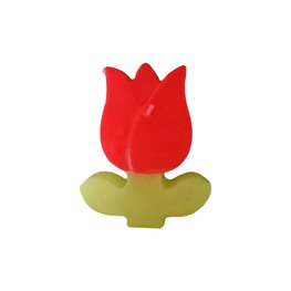 Tulp met blad liggend Tulp met blad liggend